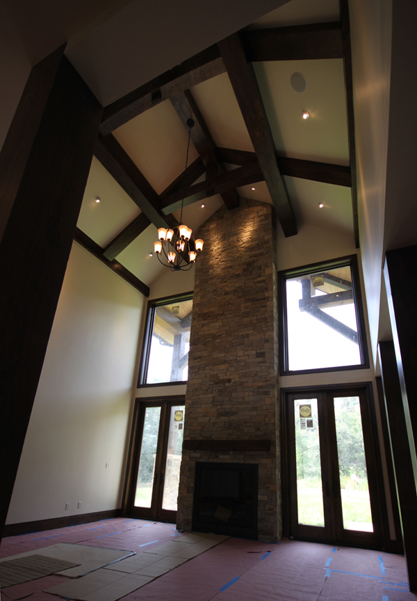 Great room fireplace