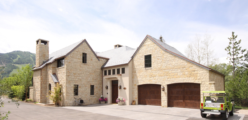 Chateau style Aspen Starodoj Residence view from North East