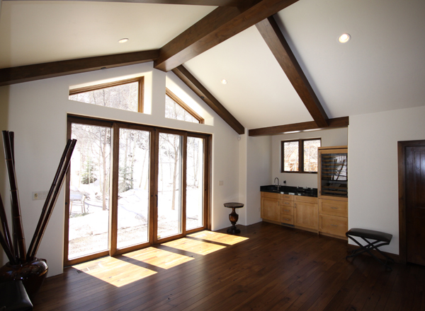 Stern Sliding Glass Wall and wetbar Johannsson Architects Aspen